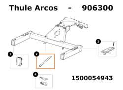 Thule 54943 边缘 保护 为 Thule Arcos Platform