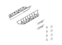 Thule 54971 Bok Logo Left/Right + M8 Nuts+Bolts Dla Caprock