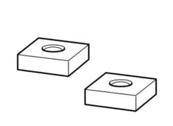 Thule 54990 Nut Square Nut M8 (2x)  For Thule Caprock