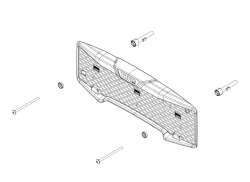 Thule 54999  Number Flat Holder Kit For Epos - Black