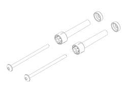 Thule 55030 Number Flat Holder Stift F&ouml;r Thule Epos - Svart