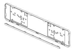 Thule 55075 License 플랫 홀더 520  x 110mm For Arcos 박스