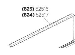 Thule Afdekstrip T-Track 52516 - For. Spor 823/824