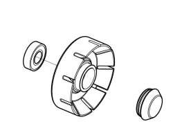 Thule Chariot 105369 Parking Freno Hub &amp; Cuscinetto 17-X