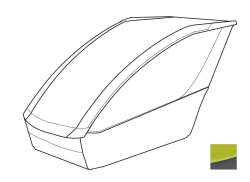 Thule Chariot 30191028 Body Dla Cab 2 17-X - Chartreuse