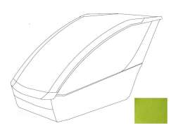 Thule Chariot 30191038 Body For Sport2 Cykelanh&aelig;nger - Chartreuse