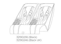 Thule Chariot 32190236 Seat For Urban Glide 2 Double - Black