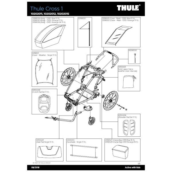 thule chariot sun shade