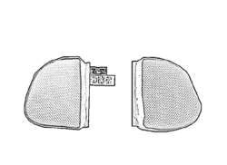 Thule Chariot 40105165 Seat Side Pads w/Labels For Chinook