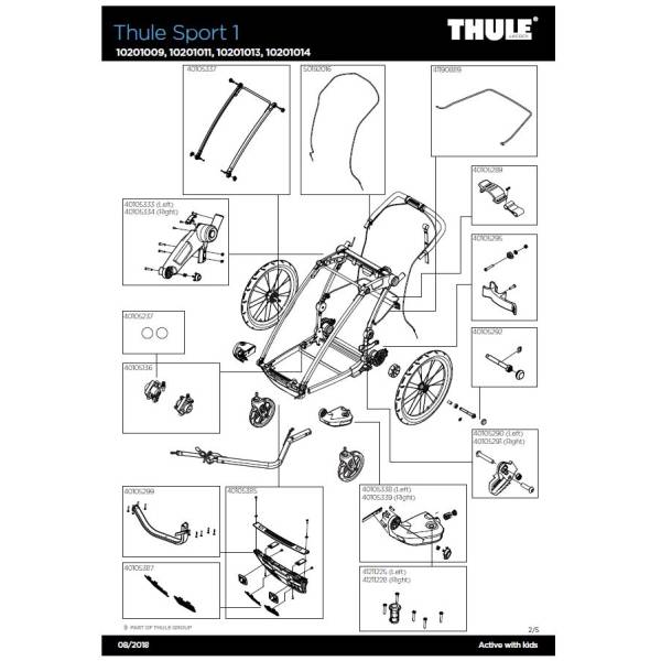 thule chariot brake