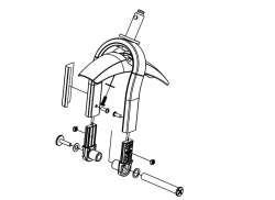 Thule Chariot 40105268 Front Fork For UG (Double) 14-X
