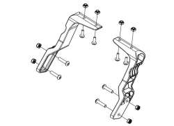 Thule Chariot 40105274 ACB Bracketset For Chariot Cykelanh&aelig;nger