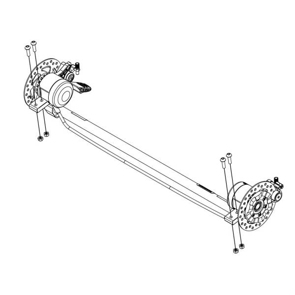 thule chariot axle