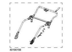 Thule Chariot 40190156 Handle/Frame Bar Assy F&#252;r Chinook 2