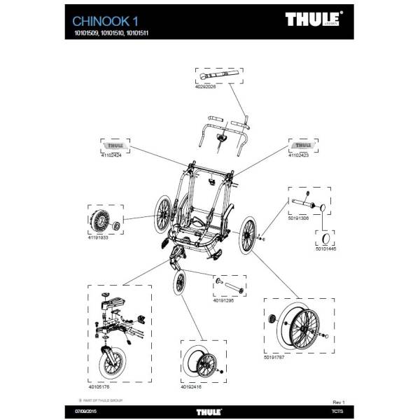 thule chariot front wheel