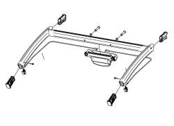Thule Chariot 41190890 Tilbeh&oslash;r Justerbar Sidder Double 17-X