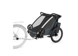 Thule Chariot Cross 2 Double Rimorchio Bicicletta - Grigio