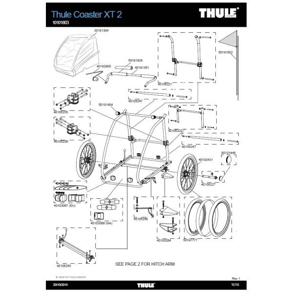 Køb Thule Chariot Navhætte For Fra 2012 hos