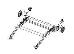 Thule Chariot Scheibenbremse Unter Rahmen für CX2 Ab 2013