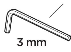 Thule Chave Allen 3mm 31733 - Para. Pack &#039;n Pedal Basket