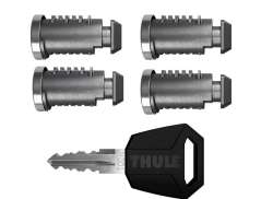 Thule One-Key Z&aacute;mek Syst&eacute;m 4 Cylindrick&eacute; Vložky - Čern&aacute;