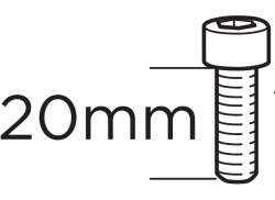 Thule スクリュー MC6S M6x20 50608 用. Wingbar エッジ 959
