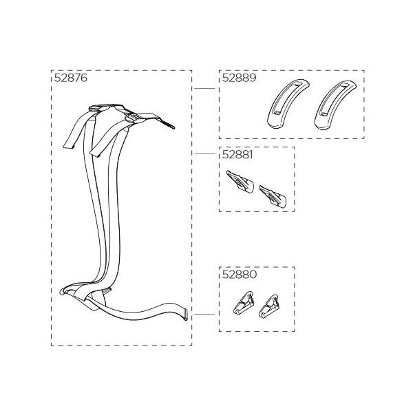 Buy Thule Yepp Shoulder Clips For. Belt - Black at HBS