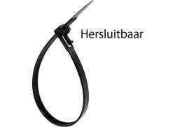 Tie-Binder Heropen- Und Abschlie&#223;bar 250mm x 7,5mm Schwarz (