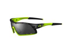 Tifosi Davos Cycling Glasses Smoke Gray - Black/Neon Green