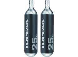 Topeak CO2 Cartușe Argintiu - 25gr (2)