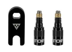Topeak TurboFlow Ventil Adapter S&aelig;t - Sort