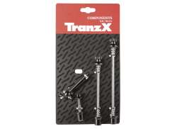 TranzX Quick Release Skewer Set OLD 100 + 130mm - Black