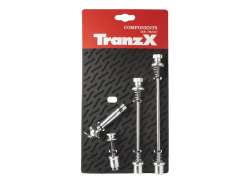 TranzX Schnellspanner Set OLD 100 + 130mm - Silber
