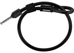 Trelock Cable Enchufable ZR310 &Oslash;10mm 100cm - Negro