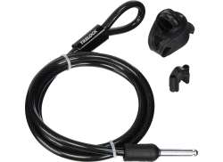 Trelock Cablu Cu Fișă De Contact ZR-310 Ø10mm x 150cm Pentru ZK-100 Negru