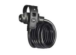 Trelock FixxGo SK 322 钢缆锁 &Oslash;12mm 180cm - 黑色