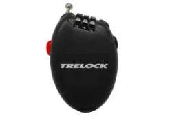 Trelock 口袋 RK 260 钢缆锁 &Oslash;1.6mm 75cm - 黑色