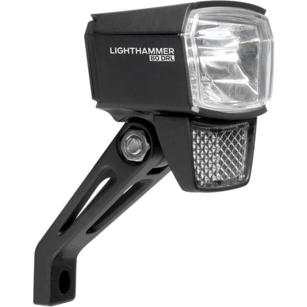 Phare Avant Vélo électrique Trelock Bike-i Veo 50 LED - 6-12V - Noir - Fabriqué En Allemagne