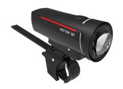 Trelock LS 300 I-Go Vector 30 Headlight LED Battery - Black