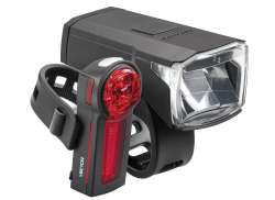 Trelock LS 440/LS 740 USB Belysningssats - Svart