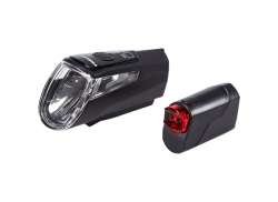 Trelock LS 460 / LS720 Lighting Set LED Battery - Black