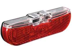 Trelock LS613 Carrier Rear Light Duo Flat 80mm - Red