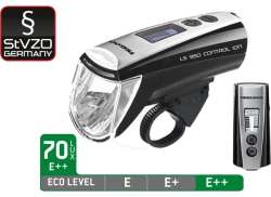 Trelock LS950/720 Control Ion 照明セット LED バッテリー - ブラック