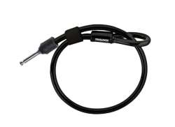 Trelock ZR 310 Cablu Cu Fișă De Contact &Oslash;10mm 180cm - Negru