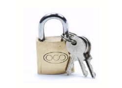 Tri-Circle Padlock 20mm - Gold