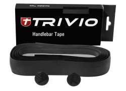 Trivio ハンドルバー テープ とともに キャップ - カーボン ルック - ブラック