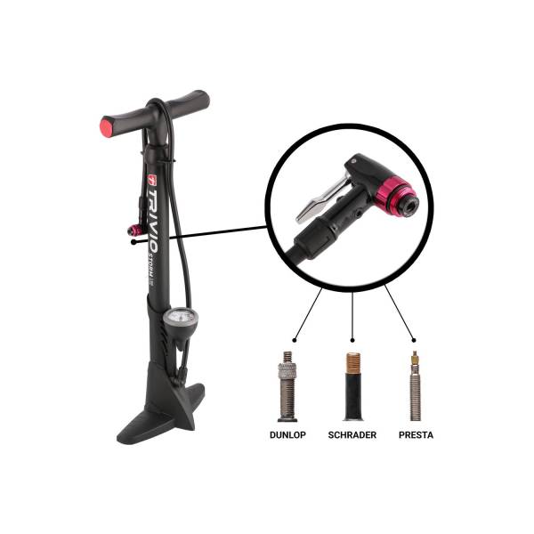 Buy Trivio Storm Bicycle Pump High Pressure 11 Bar 160 Psi Bla At Hbs