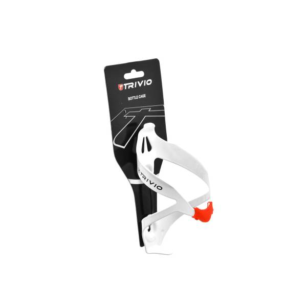 Trivio Trinkflaschenhalter Alu Light - Weiß/Rot