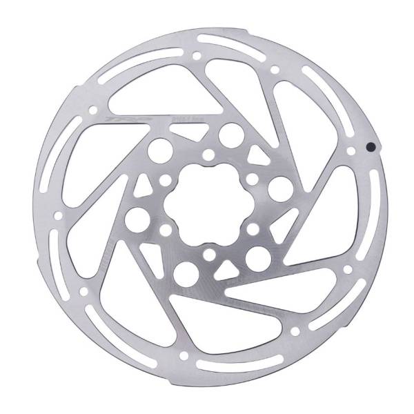 TRP RS02 160mm Disc Brake Rotor - 6 Bolt Silver For Mountain, Cyclocross, EBike