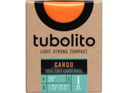 Tubolito Cargo/e-Cargo Camera D&acute;Aria 26 x 1.75 - 2.5 Vp - Arancione.